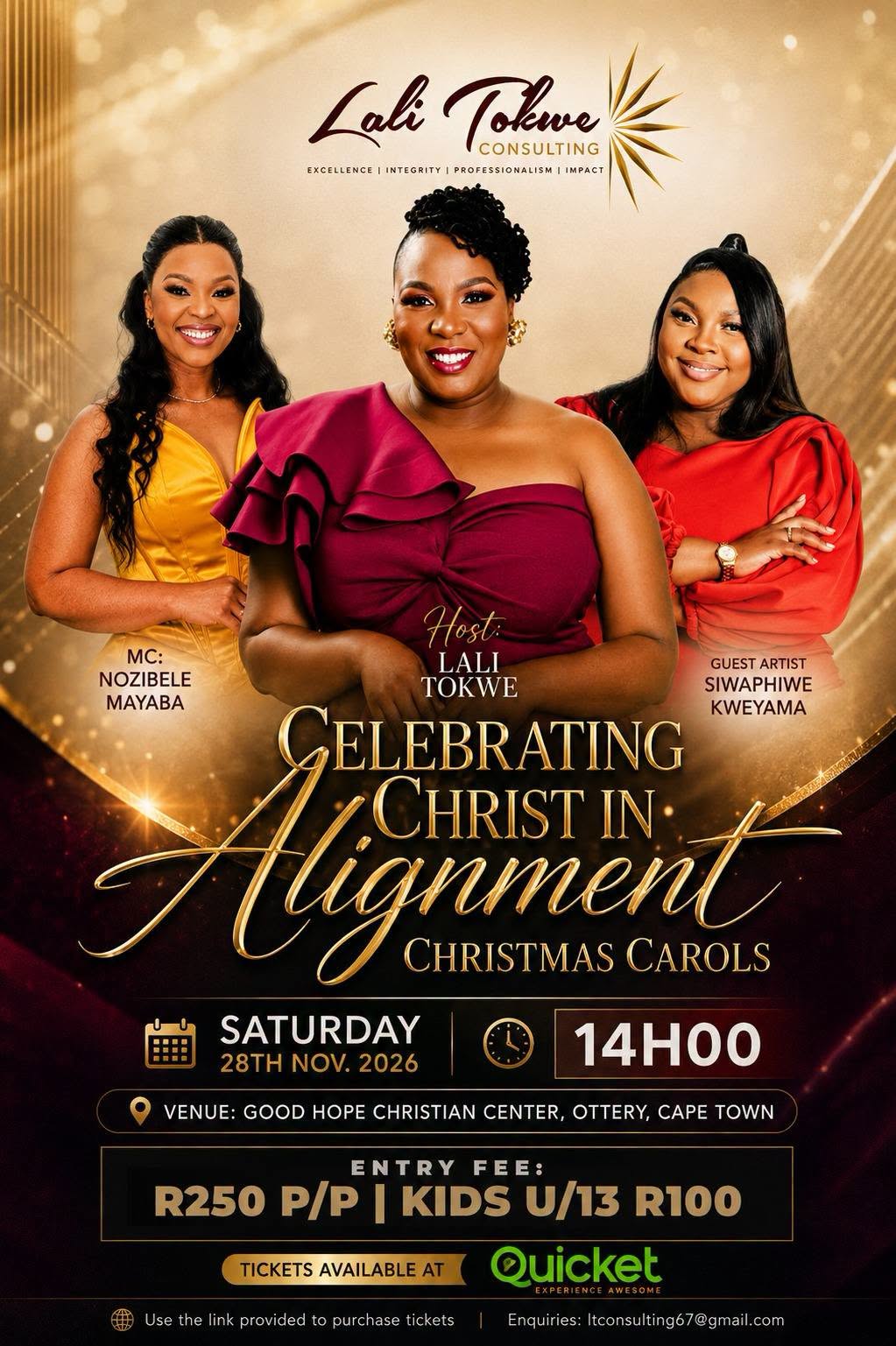 Celebrating Christ in Alignment — Christmas Carols poster